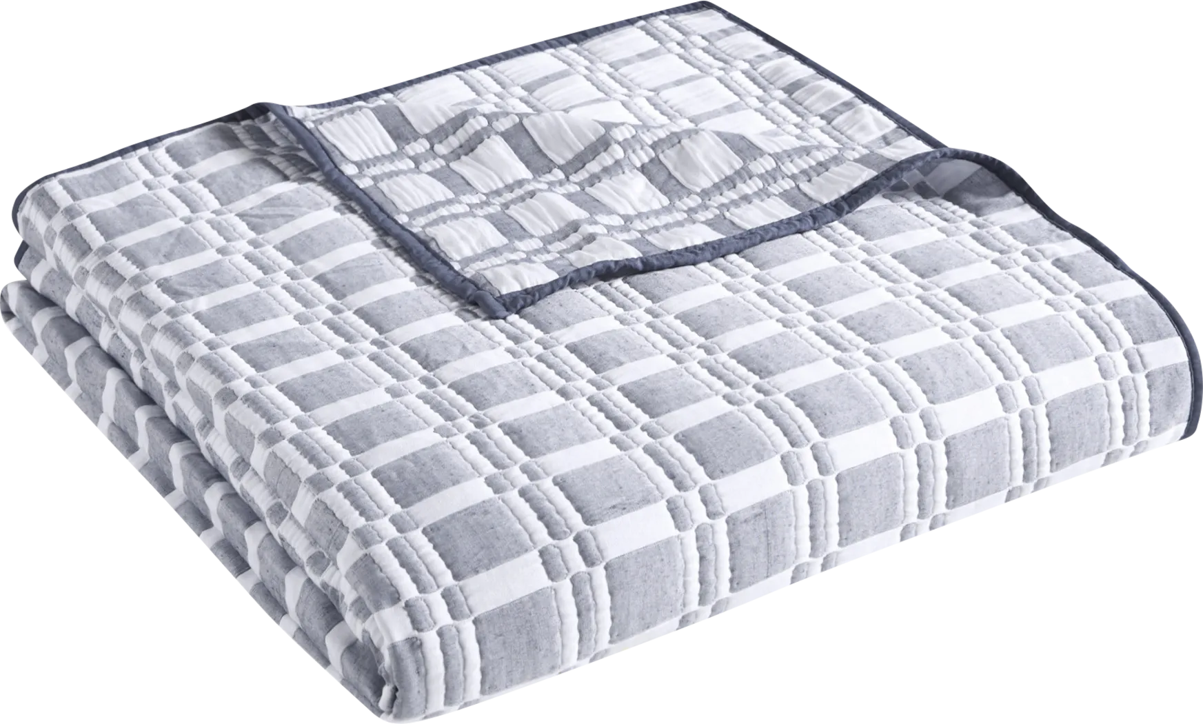 Viriole Gray 3 Pc Full/Queen Coverlet Set - Thumbnail - Image 3