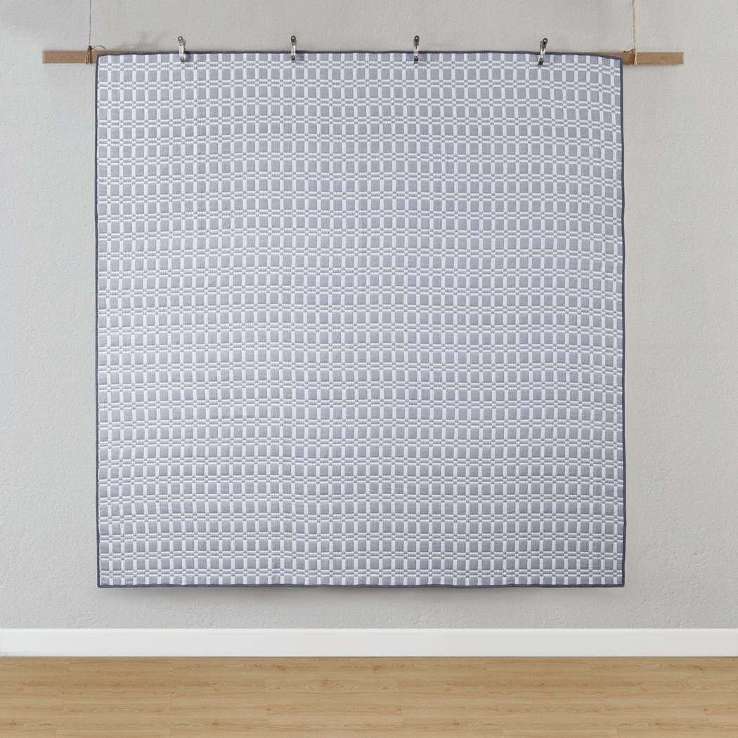 Viriole Gray 3 Pc King/California King Coverlet Set - Thumbnail - Image 12