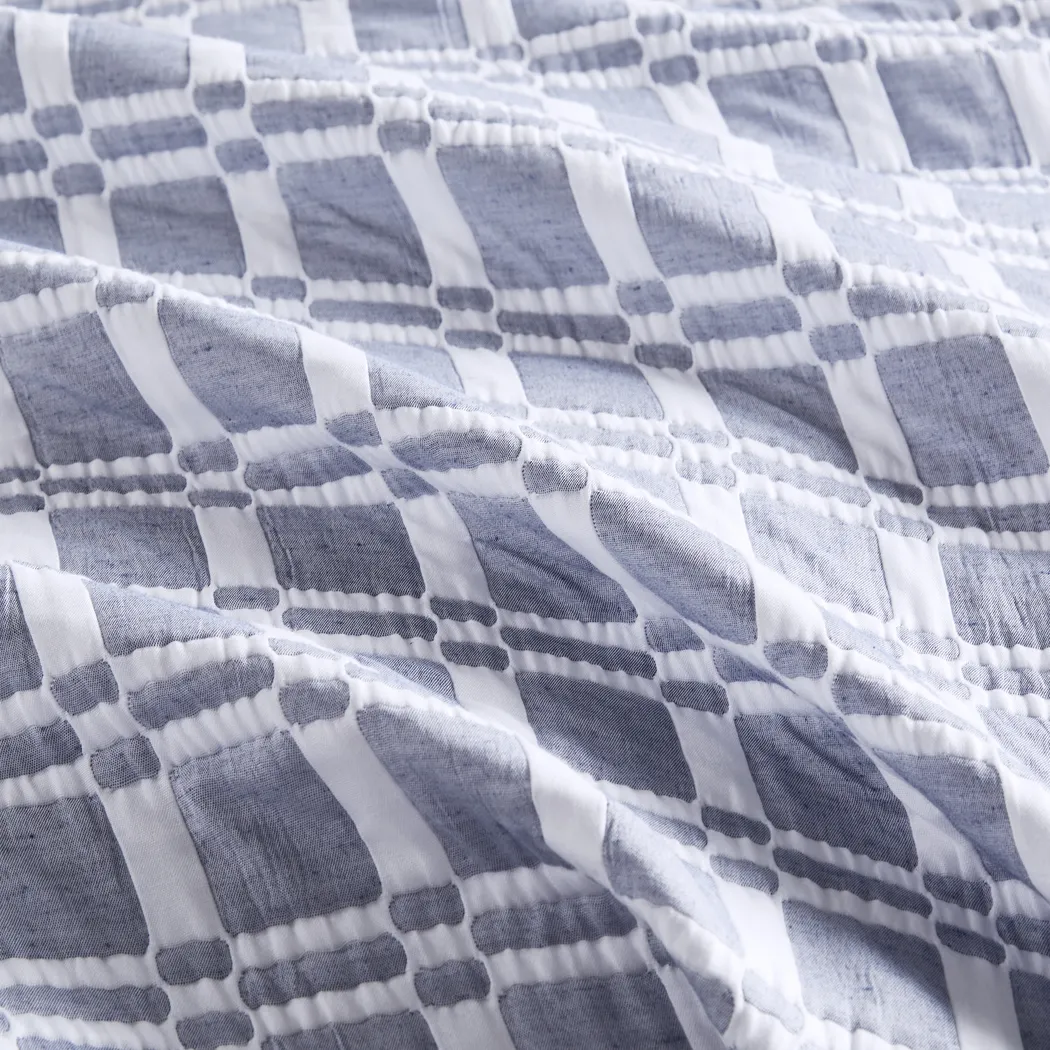 Viriole Indigo 3 Pc Full/Queen Coverlet Set - Thumbnail - Image 11