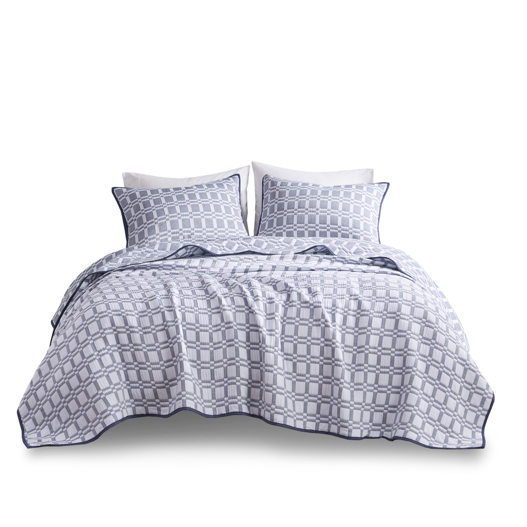 Viriole Indigo 3 Pc King/California King Coverlet Set - Thumbnail - Image 6