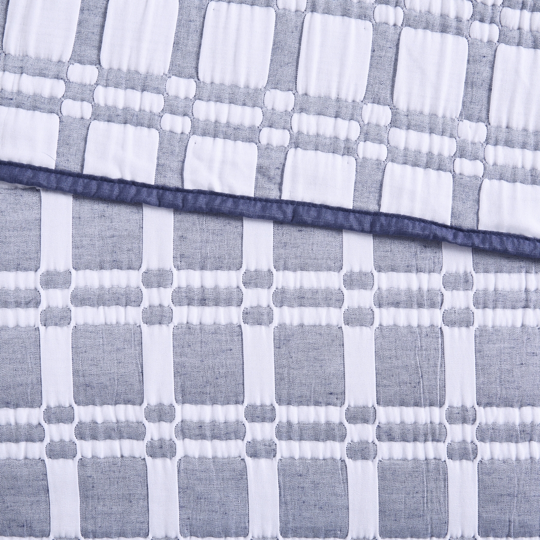 Viriole Indigo 3 Pc King/California King Coverlet Set - Thumbnail - Image 10