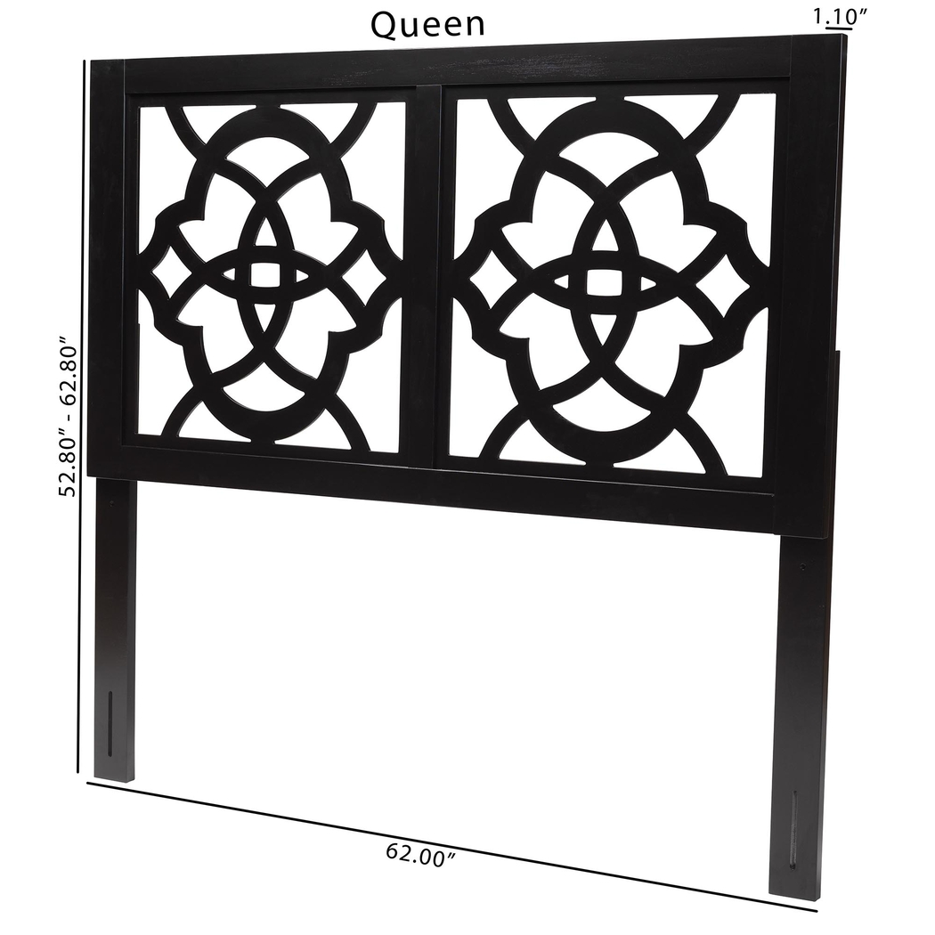 Virlilia Espresso Brown Queen Headboard - Thumbnail - Image 6