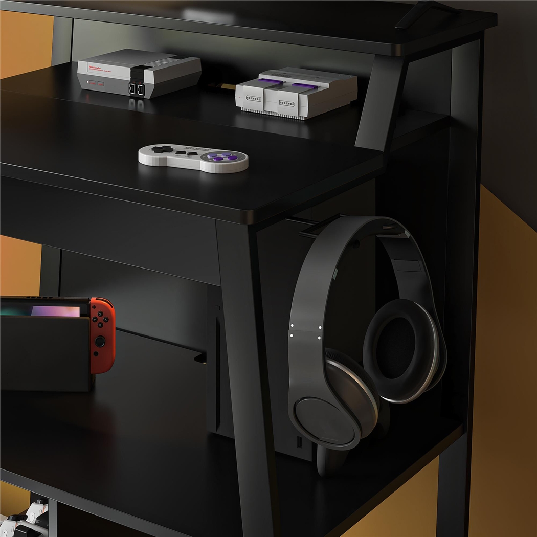 Virmar Black Gaming Desk - Thumbnail - Image 13