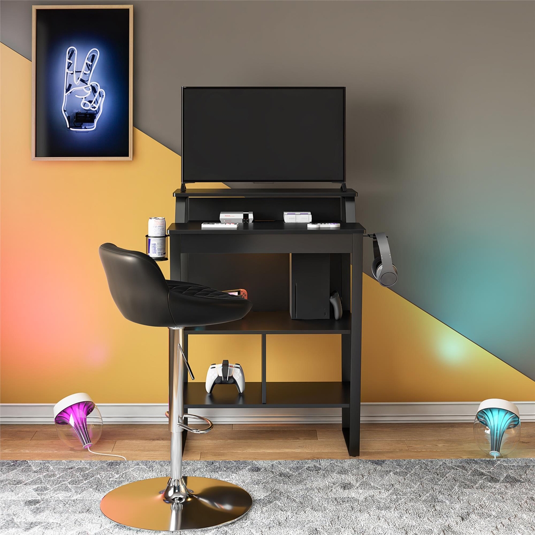 Virmar Black Gaming Desk - Thumbnail - Image 3