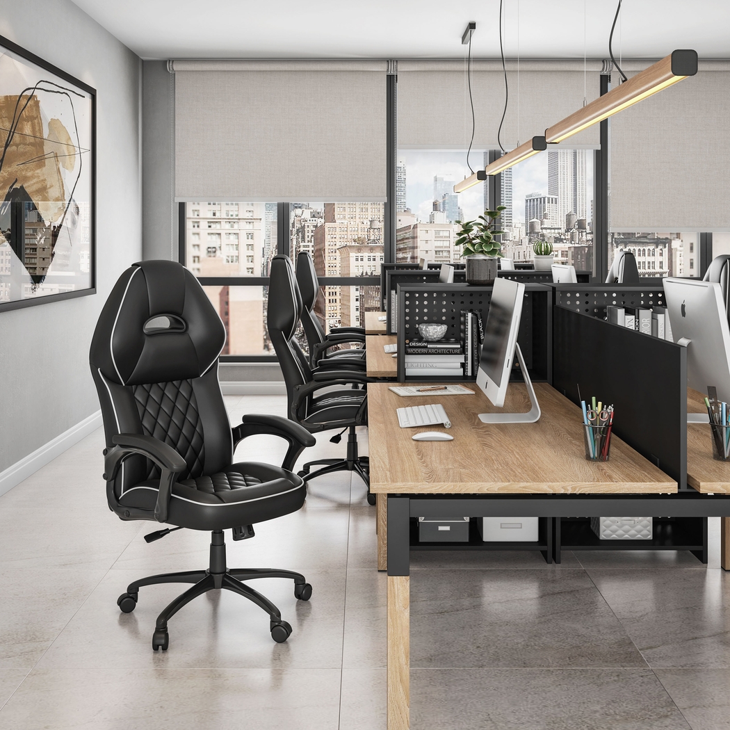 Virsor Black Office Chair - Thumbnail - Image 2