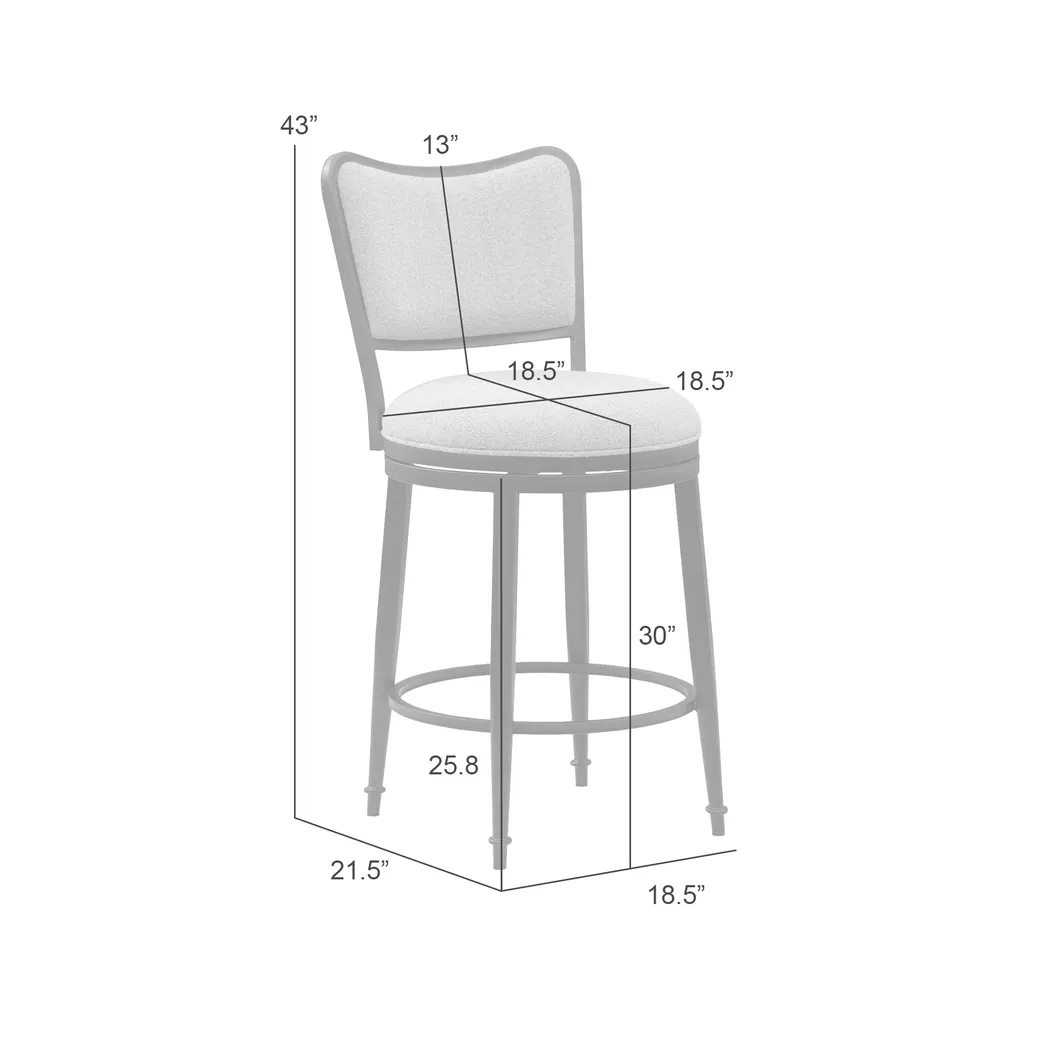 Visni Cream Barstool - Image 6