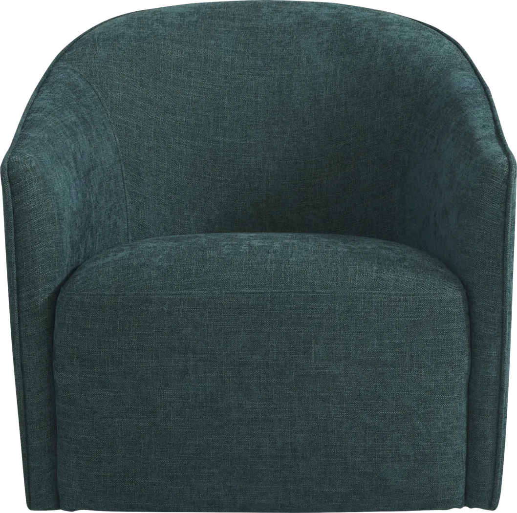 Vista Ridge Teal Swivel Chair - Thumbnail - Image 2