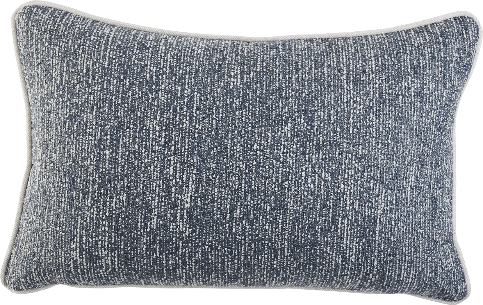 Vista Slate Slate Blue Indoor/Outdoor Kidney Pillow - Thumbnail - Image 1