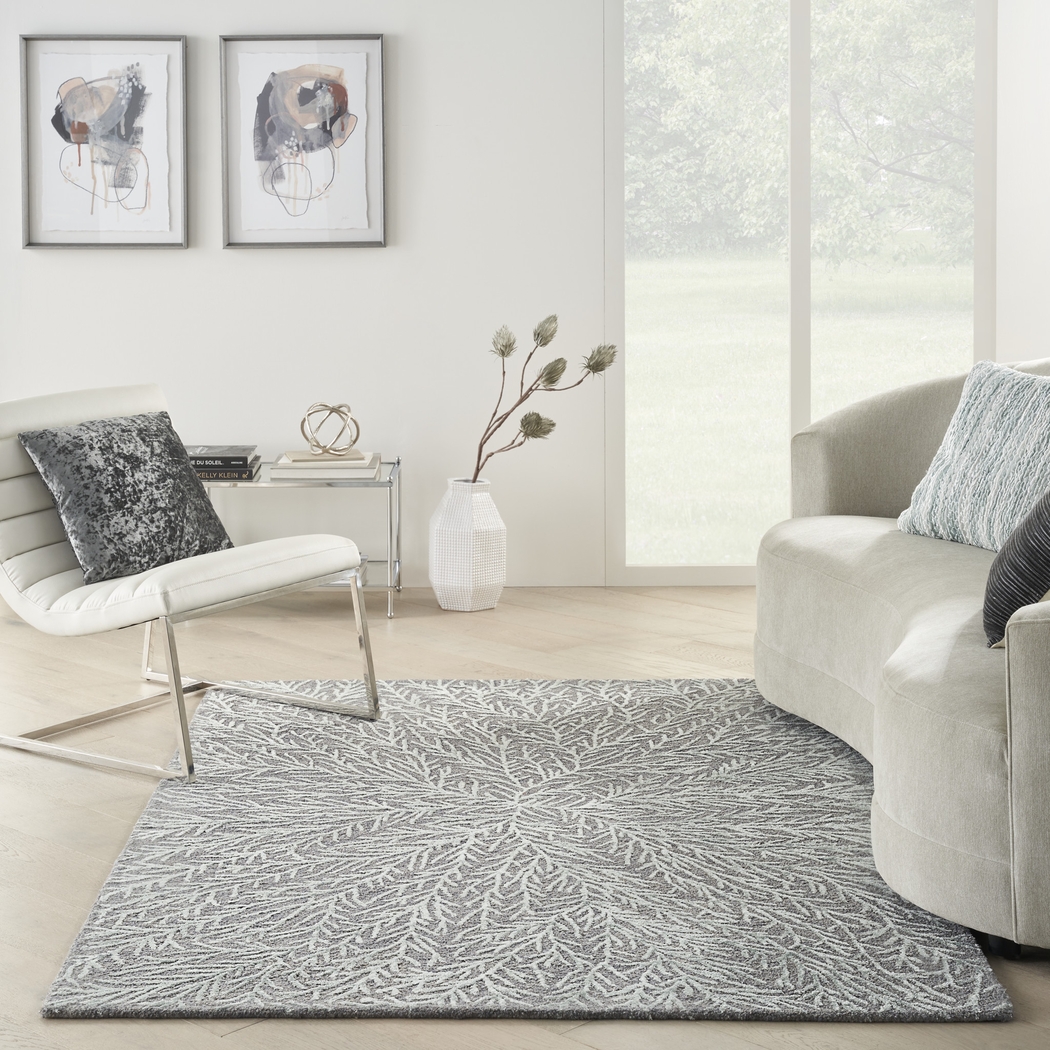 Vista Valley Gray 5'3" x 7'3" Rug - Thumbnail - Image 7