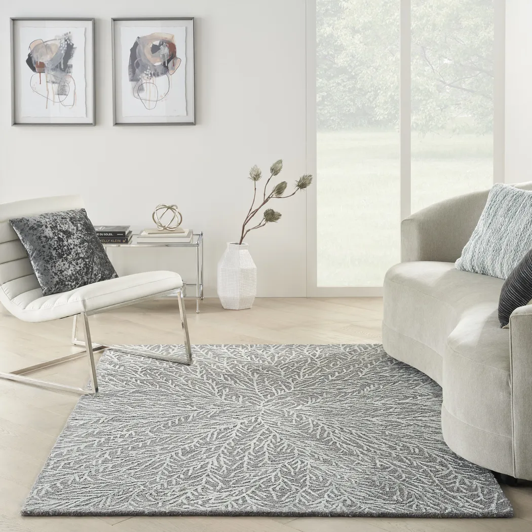 Vista Valley Gray 8'5" x 11'5" Rug - Thumbnail - Image 7