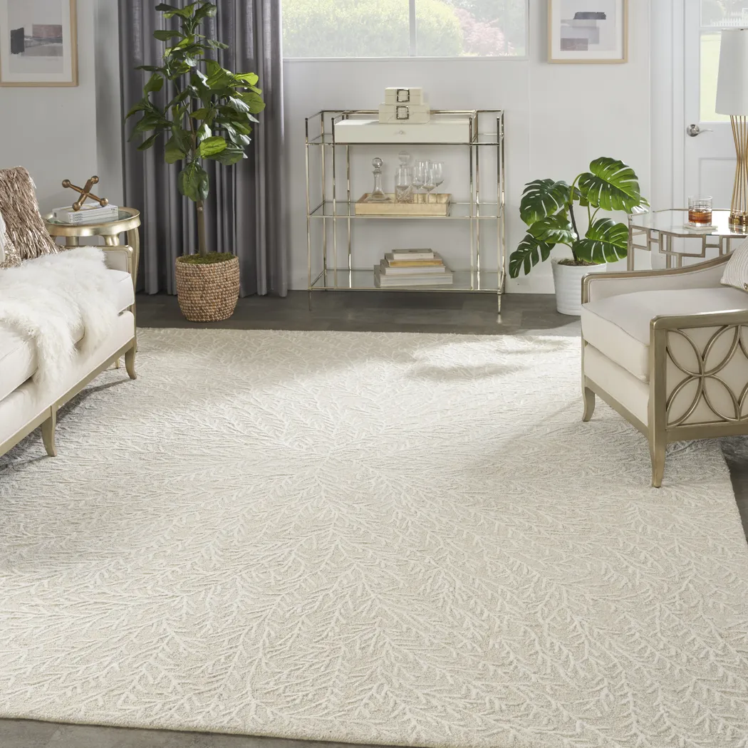 Vista Valley Ivory 9'9 x 13'1 Rug - Thumbnail - Image 2