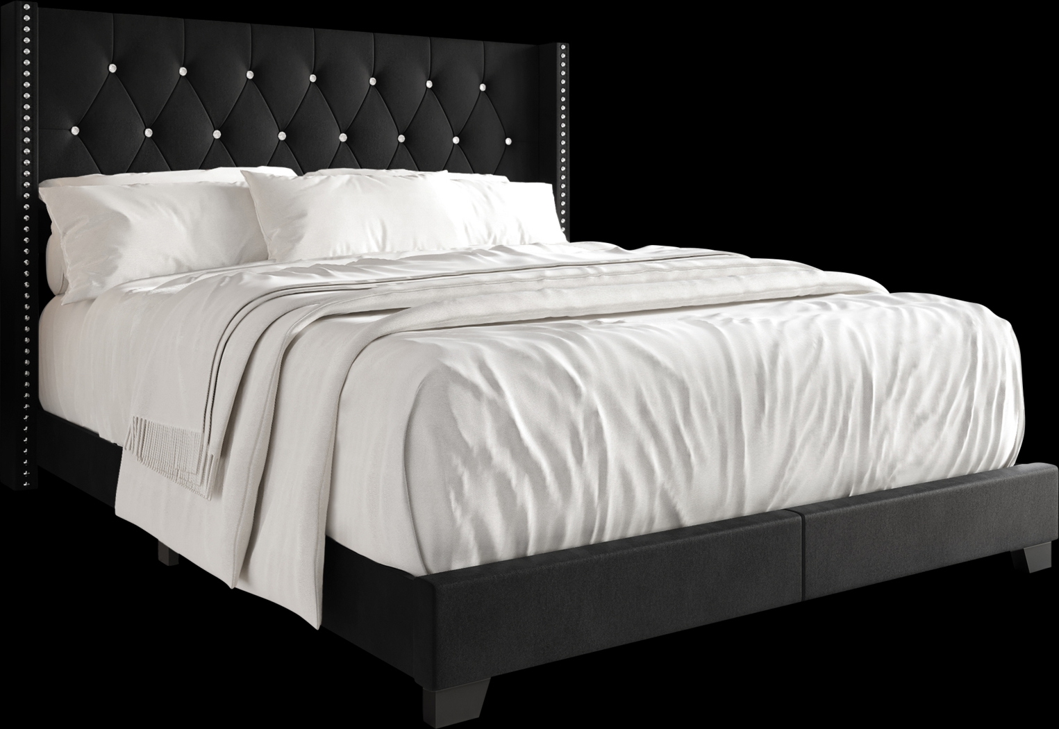 Vistalane Black Queen Bed - Thumbnail - Image 1