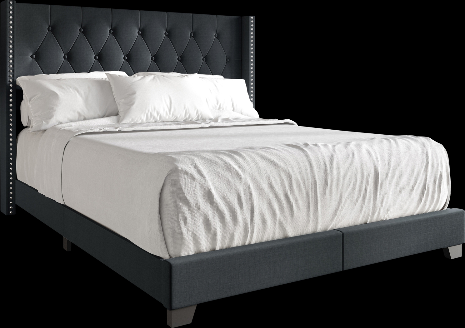 Vistalane Dark Gray Queen Bed - Thumbnail - Image 1