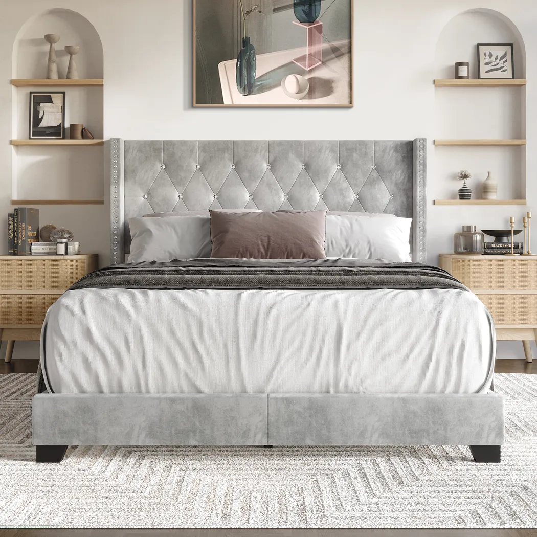Vistalane Gray Twin Bed - Thumbnail - Image 2