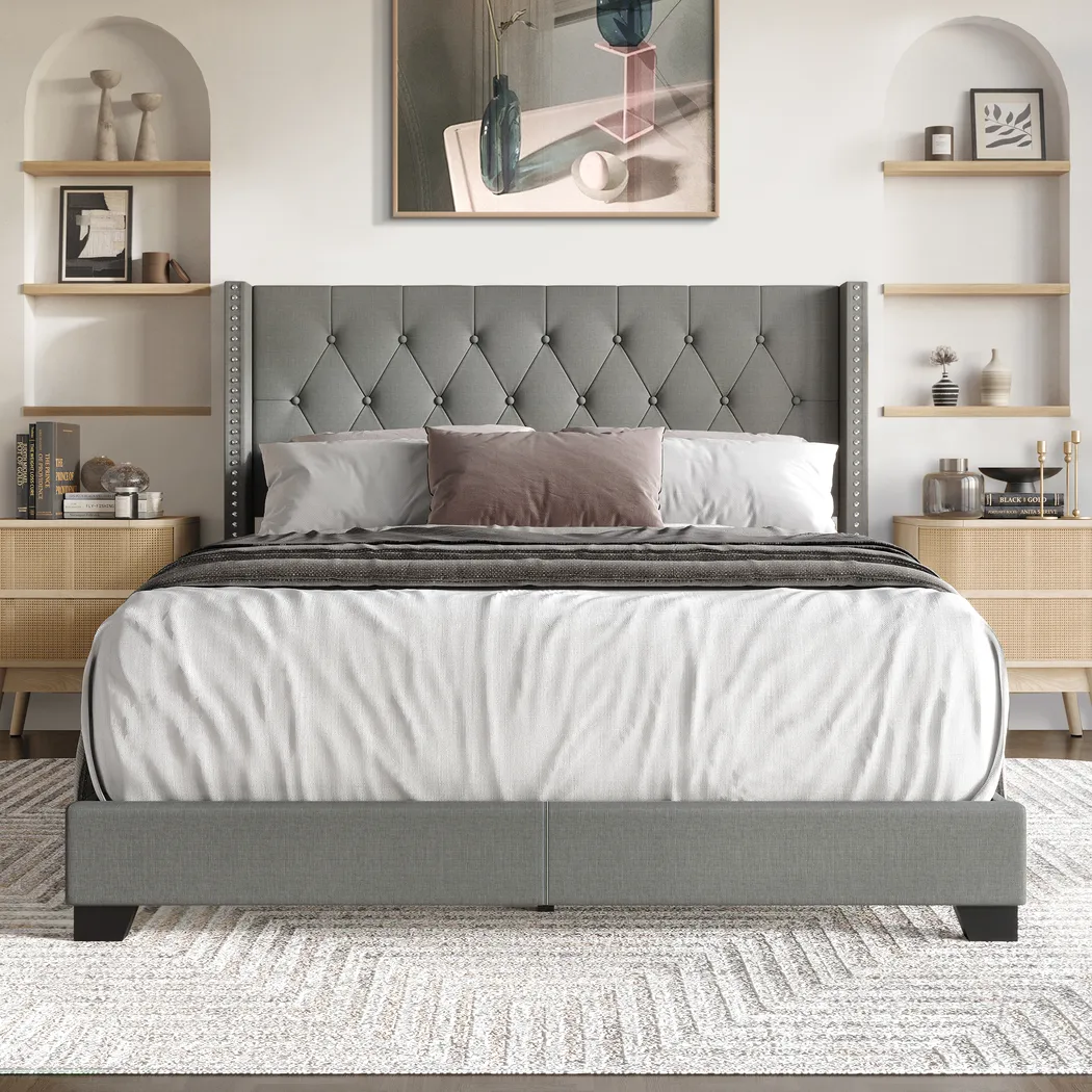 Vistalane Light Gray King Bed - Thumbnail - Image 2