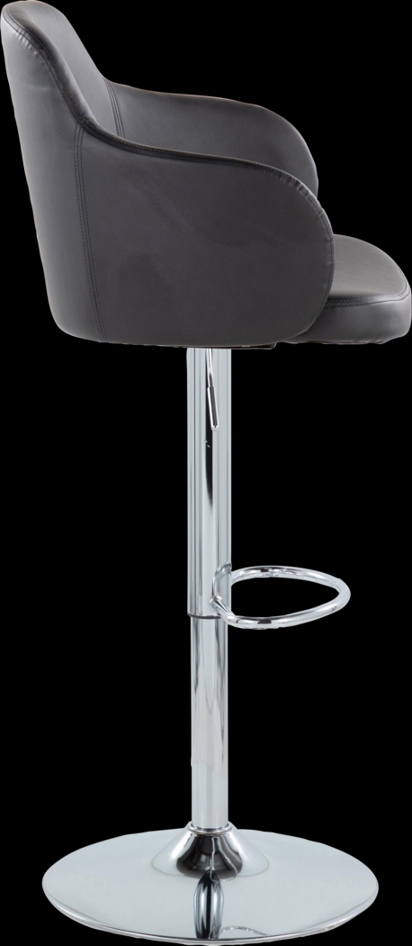 Vitadale II Black Adjustable Barstool, Set of 2 - Thumbnail - Image 5