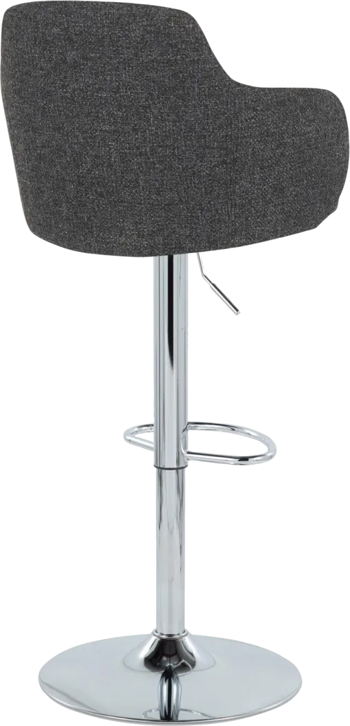 Vitadale II Dark Gray Adjustable Barstool, Set of 2 - Thumbnail - Image 6