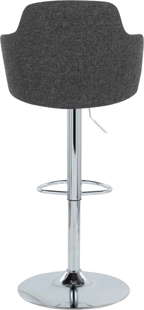 Vitadale II Dark Gray Adjustable Barstool, Set of 2 - Thumbnail - Image 7