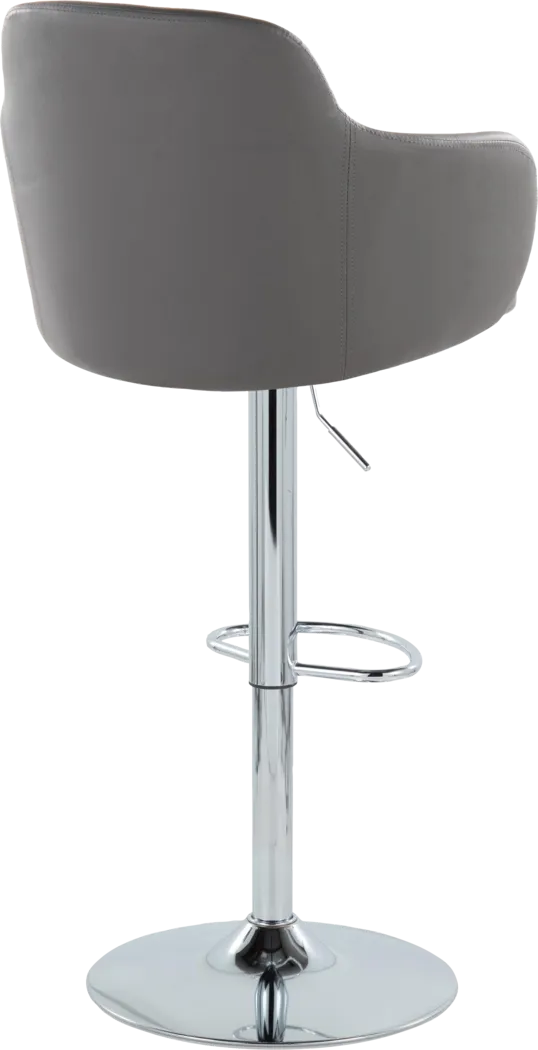Vitadale II Gray Adjustable Barstool, Set of 2 - Thumbnail - Image 5