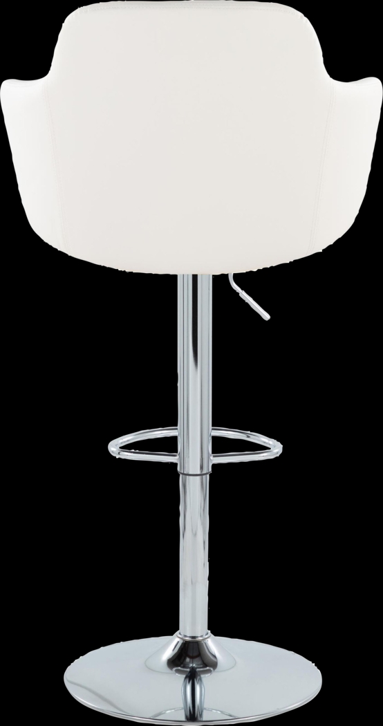 Vitadale II White Adjustable Barstool, Set of 2 - Thumbnail - Image 12
