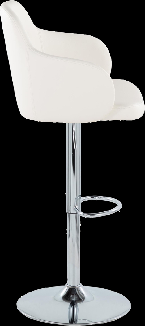 Vitadale II White Adjustable Barstool, Set of 2 - Thumbnail - Image 8