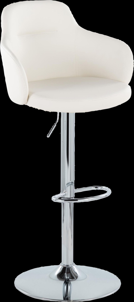 Vitadale II White Adjustable Barstool, Set of 2 - Thumbnail - Image 9