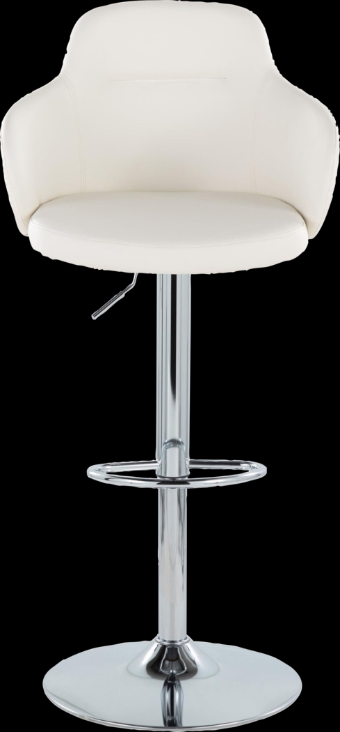 Vitadale II White Adjustable Barstool, Set of 2 - Thumbnail - Image 10