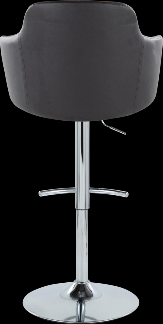 Vitadale IV Black Adjustable Swivel Barstool, Set of 2 - Thumbnail - Image 5