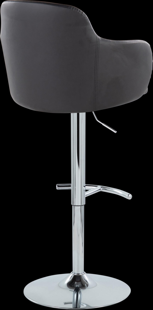 Vitadale IV Black Adjustable Swivel Barstool, Set of 2 - Thumbnail - Image 6