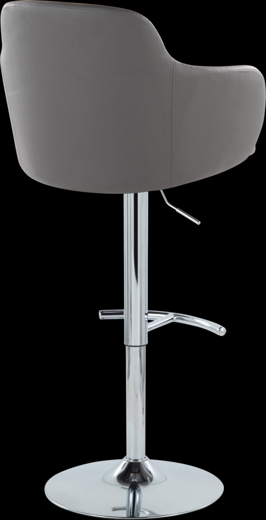 Vitadale IV Gray Adjustable Swivel Barstool, Set of 2 - Thumbnail - Image 6