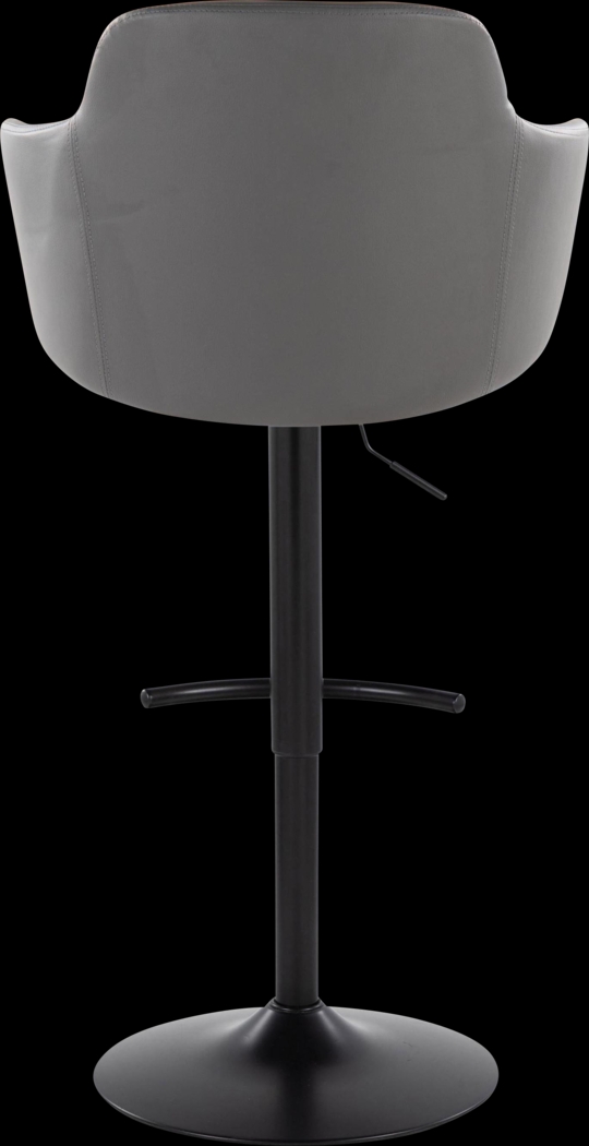 Vitadale VI Gray Adjustable Swivel Barstool, Set of 2 - Thumbnail - Image 5