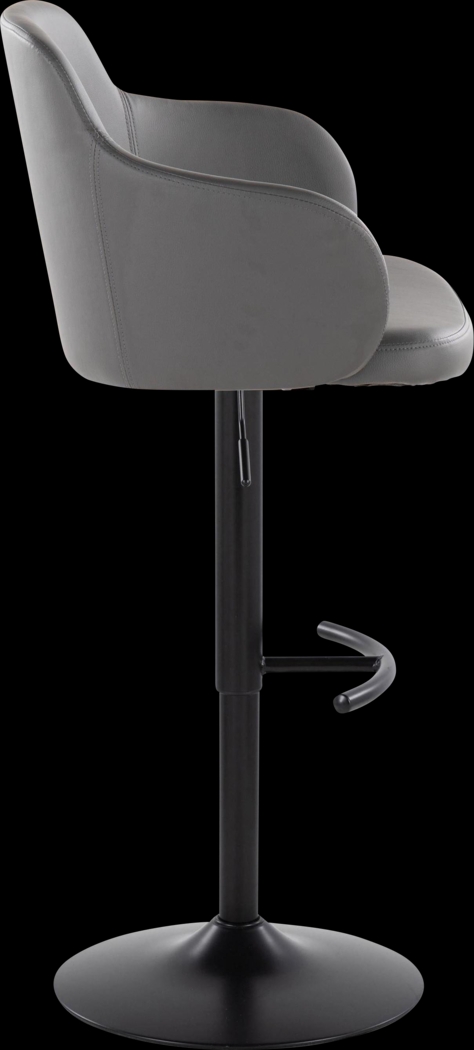 Vitadale VI Gray Adjustable Swivel Barstool, Set of 2 - Thumbnail - Image 7