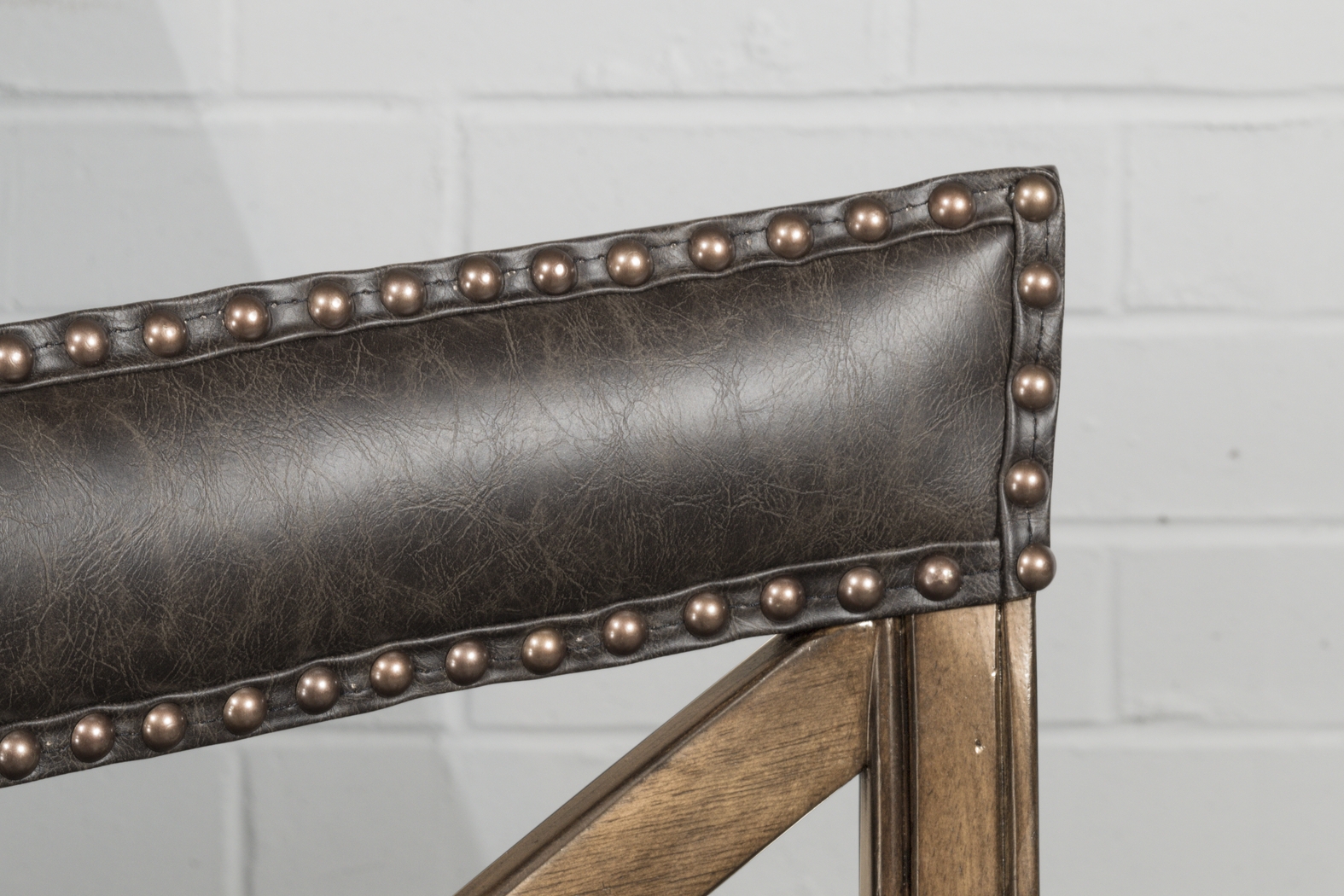 Vitellius Brown Swivel Counter Height Stool - Thumbnail - Image 3