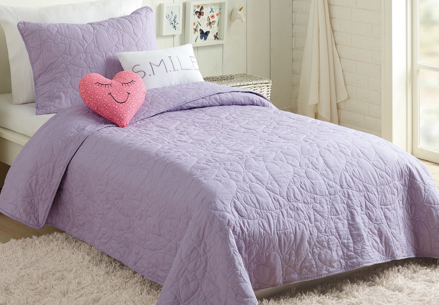 Vivi Purple Full Comforter Set - Thumbnail - Image 1