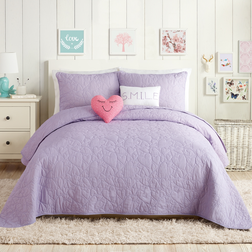 Vivi Purple Twin Comforter Set - Thumbnail - Image 2