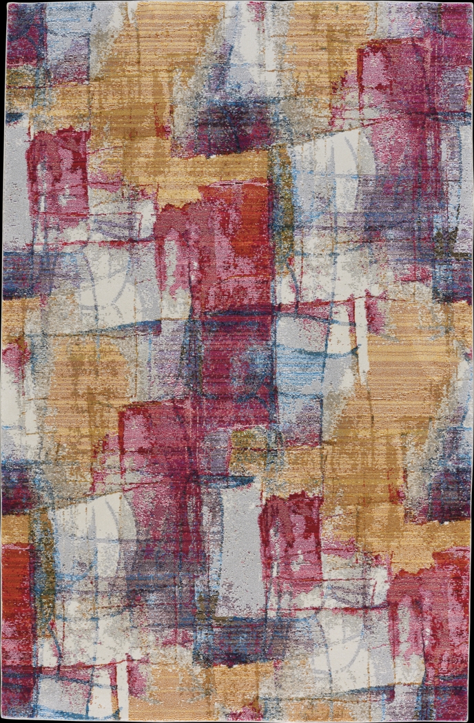 Vivid Strokes Red 8' x 10' Rug - Thumbnail - Image 1