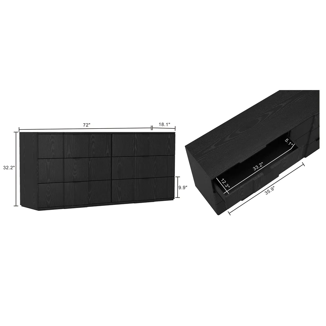 Viwan Black Dresser - Thumbnail - Image 5