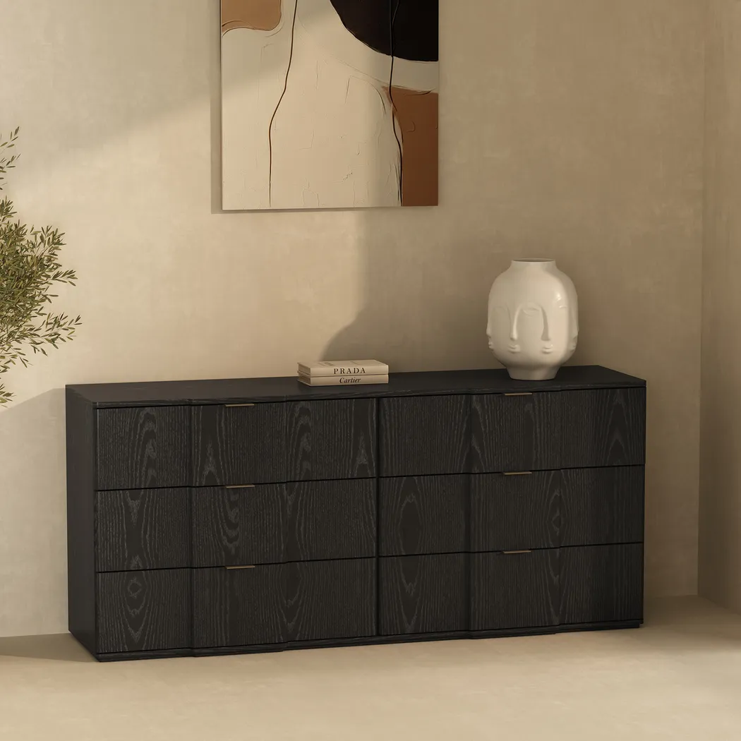 Viwan Black/Gold Dresser - Thumbnail - Image 2