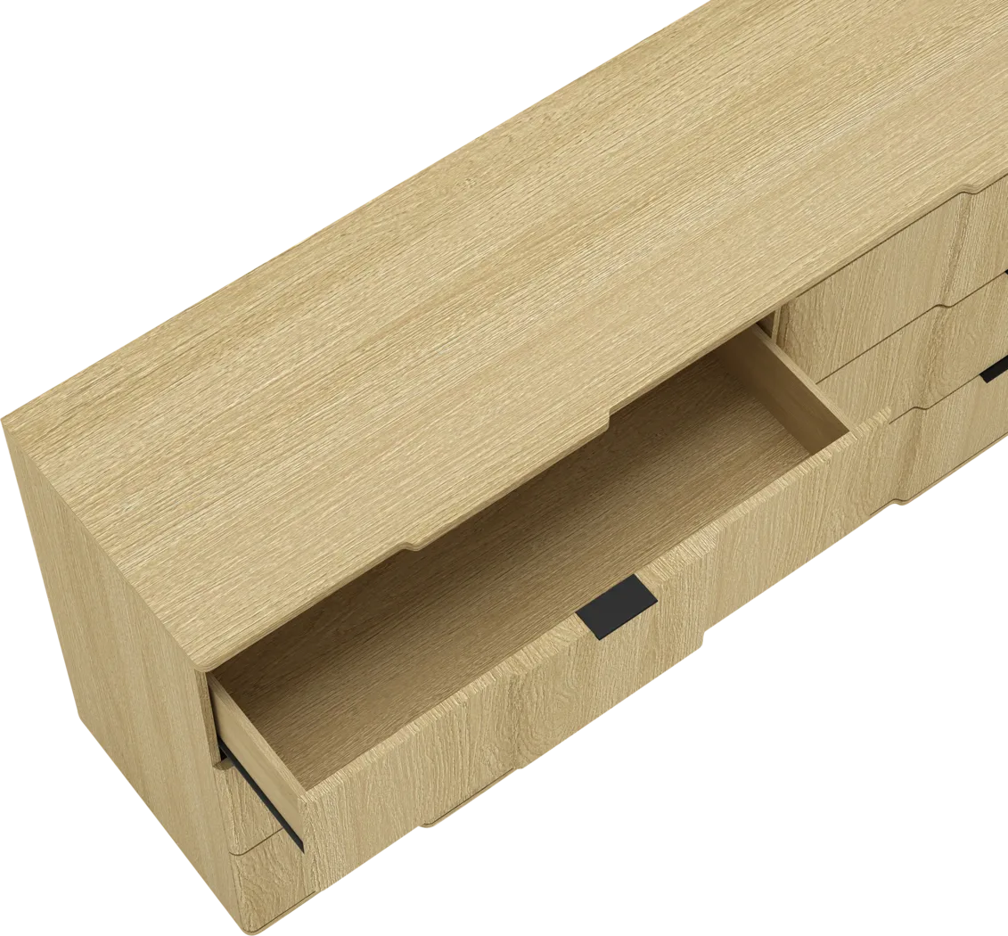 Viwan Natural/Black Dresser - Thumbnail - Image 3