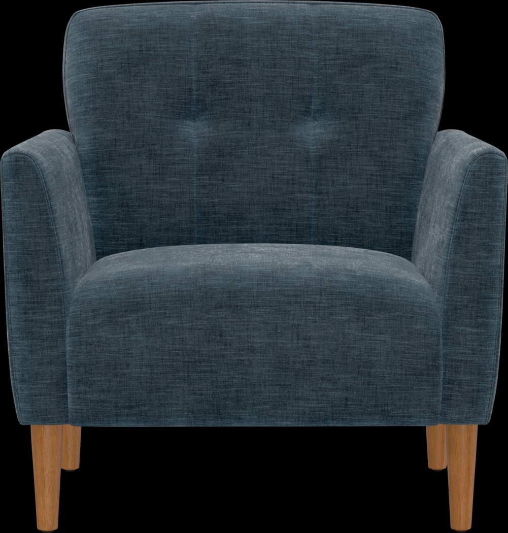 Voana Blue Accent Chair - Thumbnail - Image 3