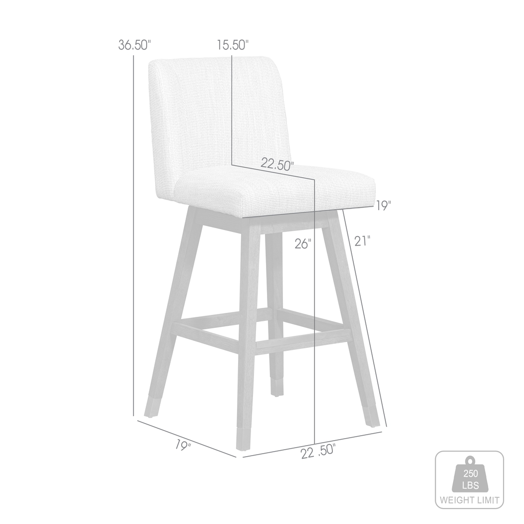 Voidsys II Beige Counter Height Stool - Thumbnail - Image 9