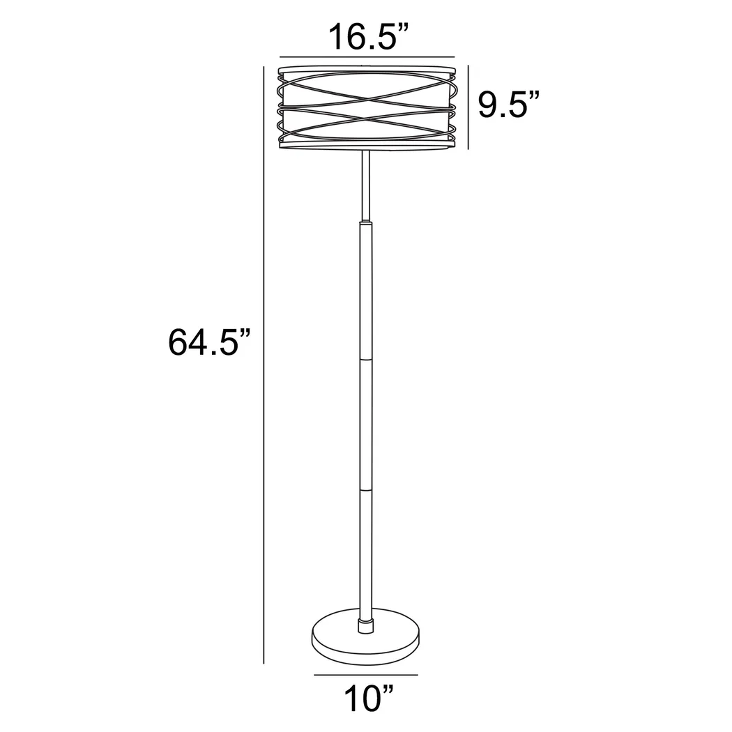 Volusia Gate Black Outdoor Floor Lamp - Thumbnail - Image 5