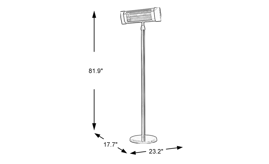 Dimension Image. Please refer to the Dimension Tab on this page for dimension details.