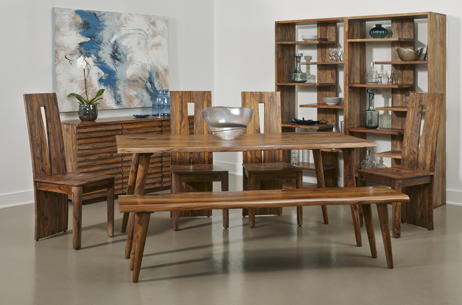 Vondales Brown Bench - Thumbnail - Image 2