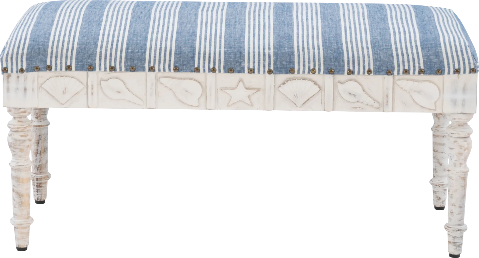 Vontue II White/Blue Bench - Thumbnail - Image 4