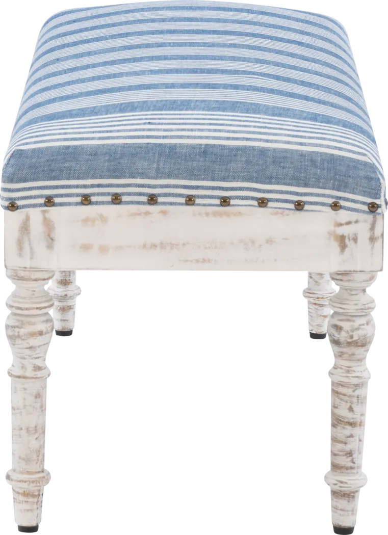 Vontue II White/Blue Bench - Thumbnail - Image 5