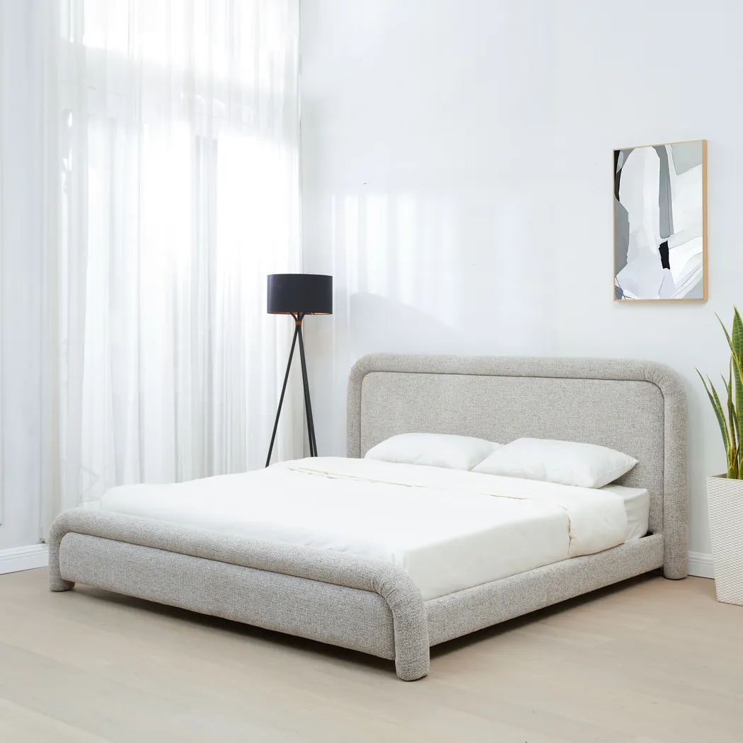 Vorel Beige King Bed - Thumbnail - Image 2