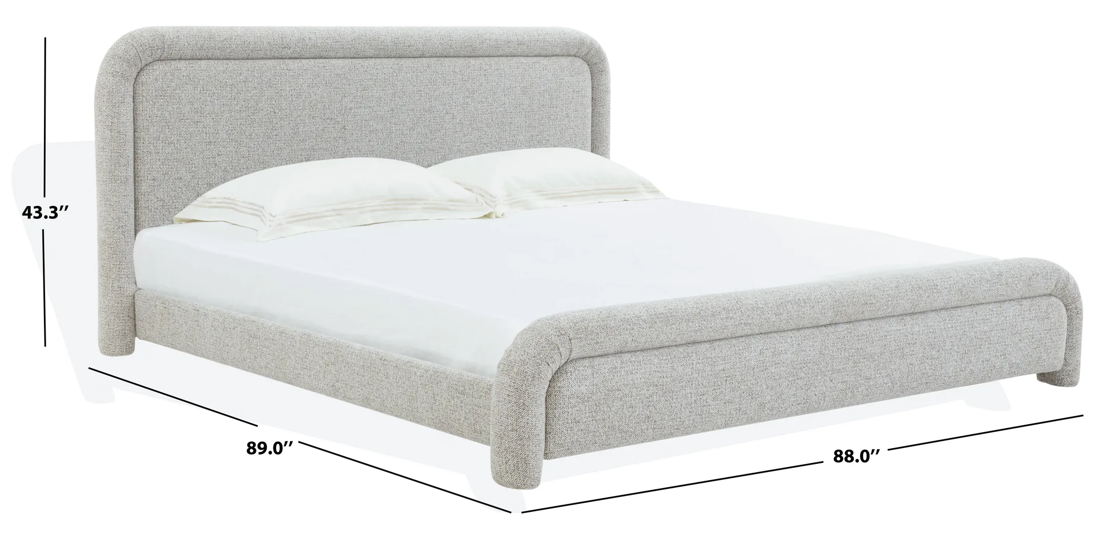 Vorel Beige King Bed - Thumbnail - Image 5
