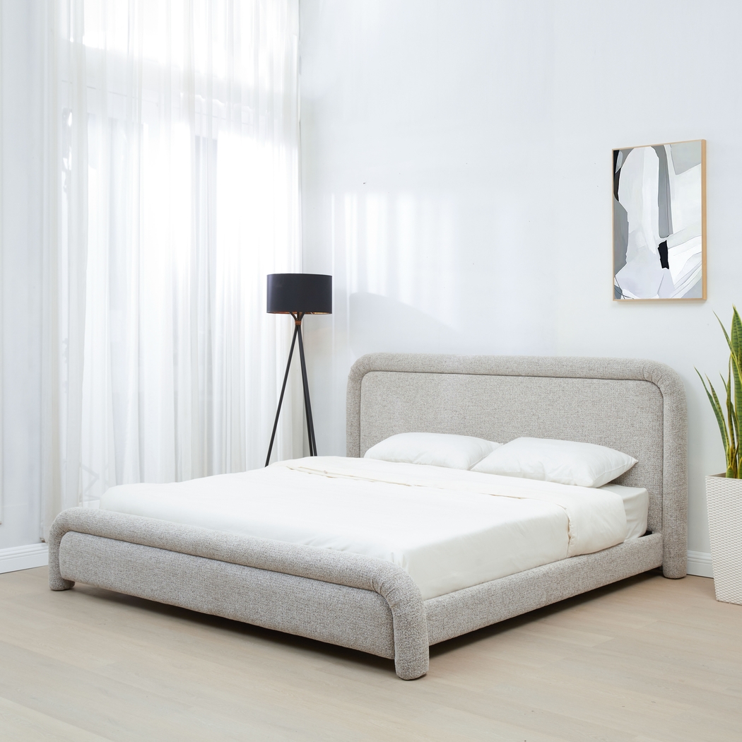Vorel Beige Queen Bed - Thumbnail - Image 2