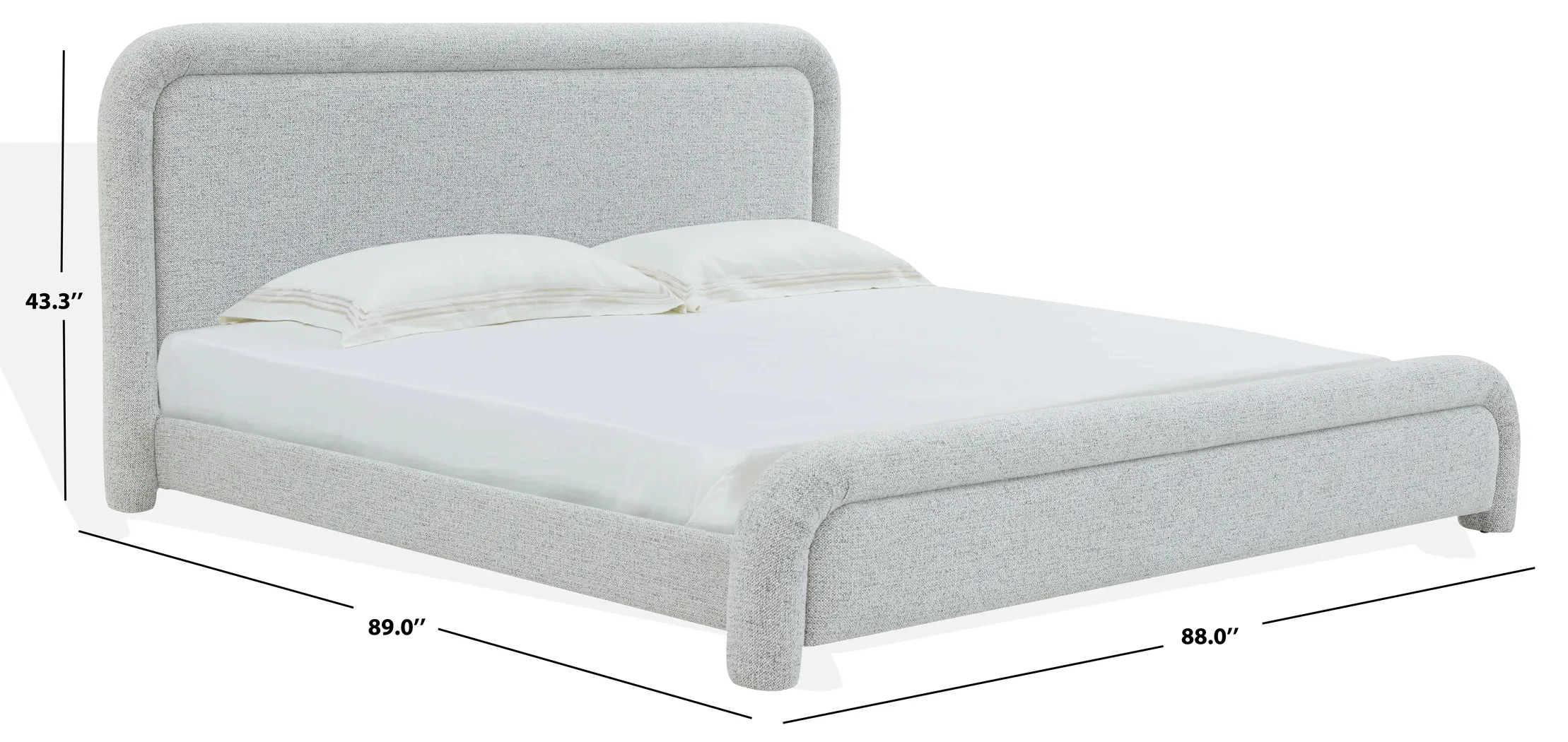 Vorel Gray King Bed - Thumbnail - Image 5